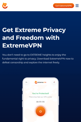 ExtremeVPN BE banner