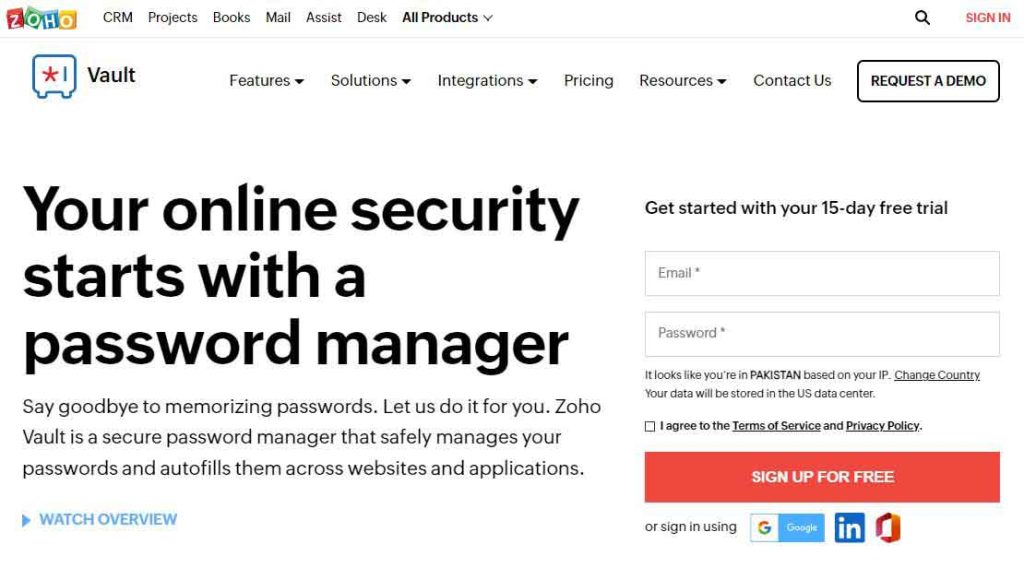 Zoho-Vault