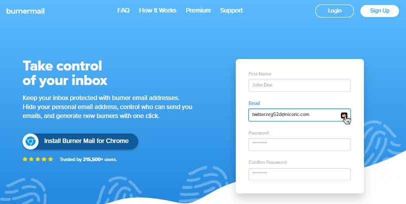 Burner-Mail