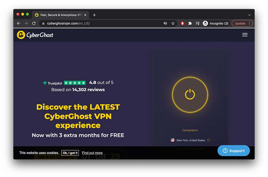 CyberGhost - Tor Alternatives