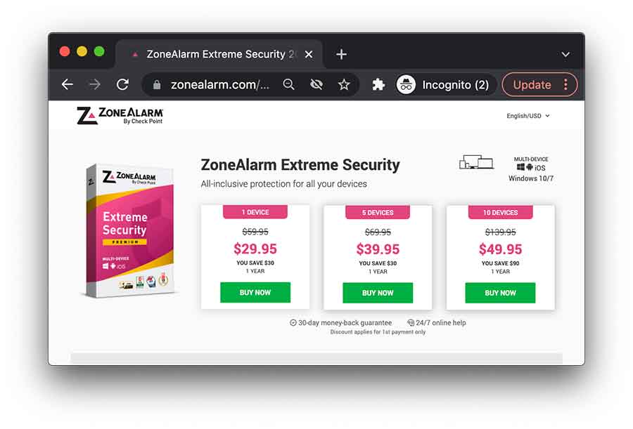 7. ZoneAlarm Anti-Ransomware