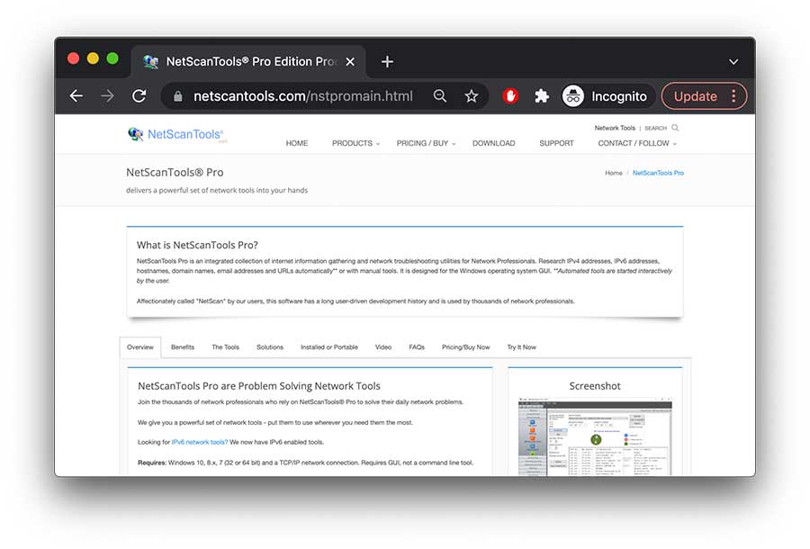 3. NetScanTools Pro