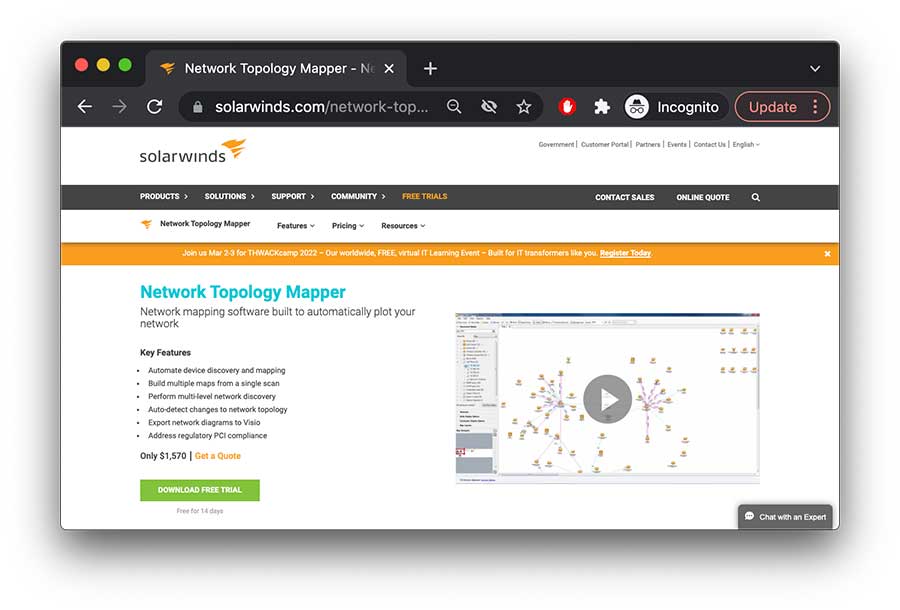 21. SolarWinds- Network Performance Monitor